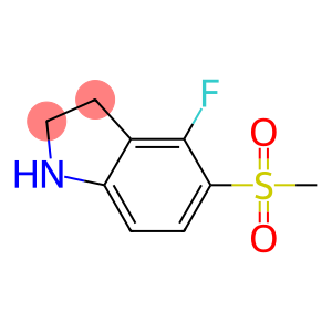 4-fluoro-5-Methanesulfonyl-2,3-dihydro-1H-indole