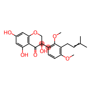 4H-1-Benzopyran-4-one, 3-[2,4-dimethoxy-3-(3-methyl-2-buten-1-yl)phenyl]-2,3-dihydro-3,5,7-trihydroxy-, (+)-