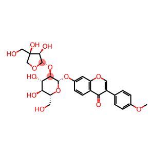 4H-1-Benzopyran-4-one, 7-[(2-O-D-apio-β-D-furanosyl-β-D-glucopyranosyl)oxy]-3-(4-methoxyphenyl)-