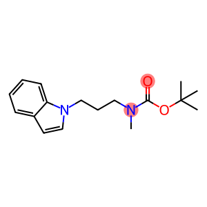 Carbamic acid, [3-(1H-indol-1-yl)propyl]methyl-, 1,1-dimethylethyl ester (9CI)