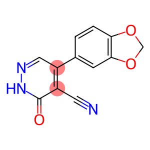 5-(1,3-benzodioxol-5-yl)-2,3-dihydro-3-oxo-4-Pyridazinecarbonitrile