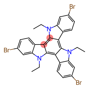 2,7,12-TRIBROMO-5,10,15-TRIETHYL-10,15-DIHYDRO-5H-DIINDOLO[3,2-A:3',2'-C]CARBAZOLE