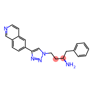 1H-1,2,3-Triazole-1-propanaMine, 4-(6-isoquinolinyl)-α-(phenylMethyl)-, (αR)-