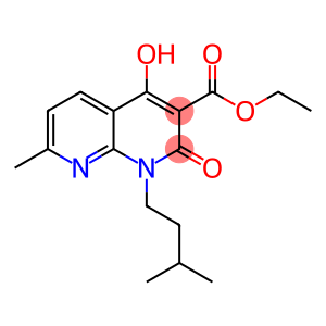 ethyl 4-hydroxy-1-isopentyl-7-methyl-2-oxo-1,2-dihydro-1,8-naphthyridine-3-carboxylate