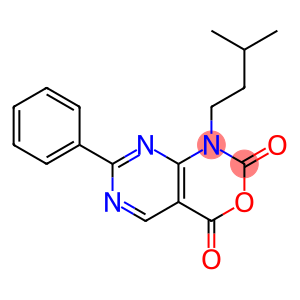 1-isopentyl-7-phenyl-1H-pyrimido[4,5-d][1,3]oxazine-2,4-dione