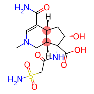 1H-Cyclopenta[c]pyridine-7-carboxylic acid, 4-(aminocarbonyl)-7-[[2-(aminosulfonyl)acetyl]amino]-2,4a,5,6,7,7a-hexahydro-6-hydroxy-2-methyl-, (4aR,6S,7R,7aS)-
