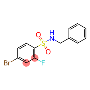 N-Benzyl-4-bromo-2-fluorobenzene-1-sulfonamide