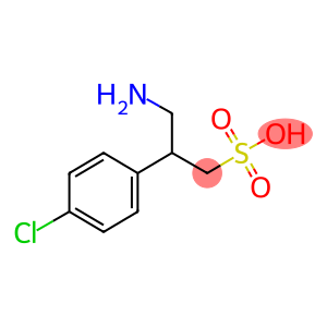 Β-(氨基甲基)-4 氯代苯乙烷磺酸