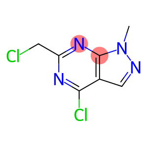 4-Chloro-6-(chloromethyl)-1-methyl-1H-pyrazolo-[3,4-d]pyrimidine