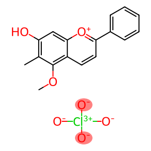 7-Hydroxy-5-methoxy-6-methyl-2-phenyl-1-benzopyrylium perchlorate