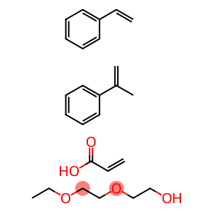 2-Propenoic acid, polymer with ethenylbenzene and (1-methylethenyl)benzene, 2-(2-ethoxyethoxy)ethyl ester, ammonium salt