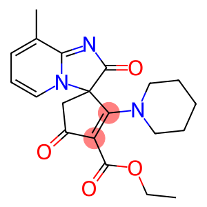 Ethyl 8'-methyl-2',4-dioxo-2-(piperidin-1-yl)-2'H-spiro[cyclopent[2]ene-1,3'-imidazo[1,2-a]pyridine]-3-carboxylate