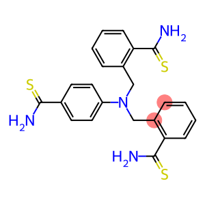 4-[双(2-硫代胺甲酰苄基)氨]硫代苯甲酰胺