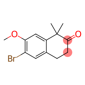 6-bromo-7-methoxy-1,1-dimethyl-3,4-dihydronaphthalen-2(1H)-one