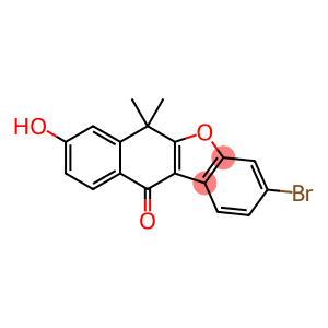 3-溴-8-羟基-6,6-二甲基萘并[2,3-B]苯并呋喃-11(6H)-酮