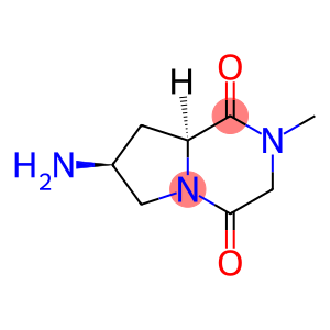 Pyrrolo[1,2-a]pyrazine-1,4-dione, 7-aminohexahydro-2-methyl-, (7S,8aS)-