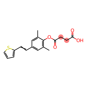 2,6-Dimethyl-4-(2-(2-thienyl)ethenyl)phenyl succinate