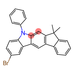 2-溴-7,7-二甲基-5-苯基-茚[2,1-B]并咔唑