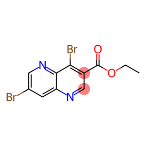 1,5-Naphthyridine-3-carboxylic acid, 4,7-dibromo-, ethyl ester