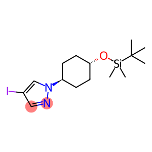 1H-PYRAZOLE, 1-[TRANS-4-[[(1,1-DIMETHYLETHYL)DIMETHYLSILYL]OXY]CYCLOHEXYL]-4-IODO-