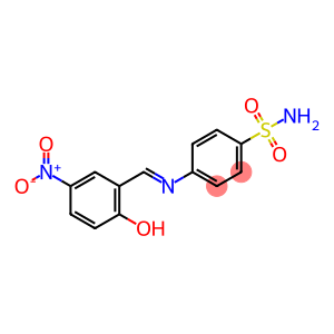 4-[(2-hydroxy-5-nitrobenzylidene)amino]benzenesulfonamide