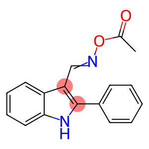 1H-Indole-3-carboxaldehyde, 2-phenyl-, O-acetyloxime
