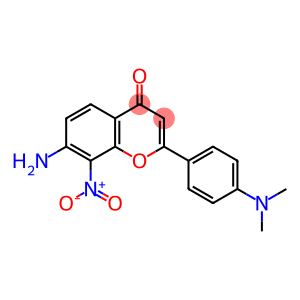 7-AMino-2-(4-(diMethylaMino)phenyl)-8-nitro-4H-chroMen-4-one