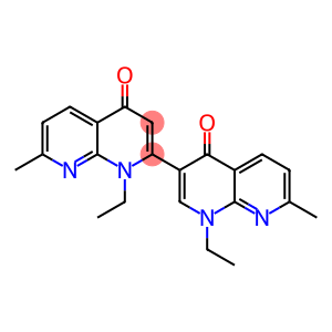 1-ethyl-1,4 dihydro-7-methyl-4-oxo-1,8-naphthyridine dimer