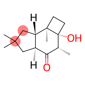 4H-Cyclobut[e]inden-4-one, decahydro-2a-hydroxy-3,6,6,7b-tetramethyl-, [2aR-(2aα,3α,4aβ,7aβ,7bα)]- (9CI)