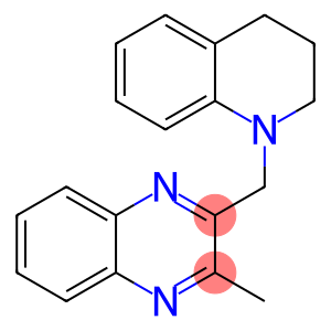 QUINOXALINE, 2-[(3,4-DIHYDRO-1(2H)-QUINOLINYL)METHYL]-3-METHYL-