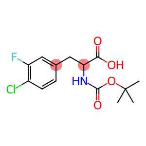 3-(4-chloro-3-fluorophenyl)-2-[(2-methylpropan-2-yl)oxycarbonylamino]propanoic acid