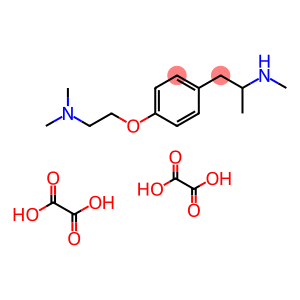 N,alpha-Dimethyl-4-(2-(dimethylamino)ethoxy)benzeneethanamine ethanedi oate (1:2)