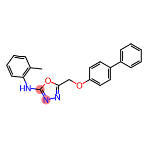 5-(((1,1'-Biphenyl)-4-yloxy)methyl)-N-(2-methylphenyl)-1,3,4-oxadiazol-2-amine