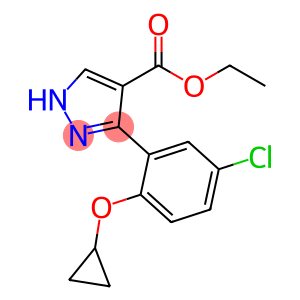 1H-Pyrazole-4-carboxylic acid, 3-[5-chloro-2-(cyclopropyloxy)phenyl]-, ethyl ester