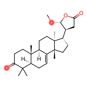 3-Oxo-21alpha-methoxy-24,25,26,27-tetranortirucall-7-ene-23(21)-lactone