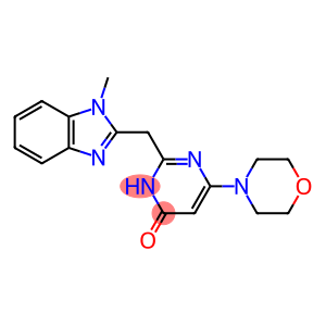 2-[(1-methylbenzimidazol-2-yl)methyl]-6-morpholin-4-yl-1H-pyrimidin-4-one