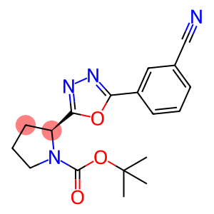 (S)-tert-butyl 2-(5-(3-cyanophenyl)-1,3,4-oxadiazol-2-yl)pyrrolidine-1-carboxylate