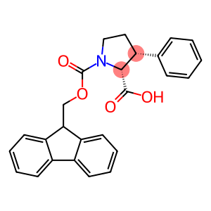 1,2-Pyrrolidinedicarboxylic acid, 3-phenyl-, 1-(9H-fluoren-9-ylmethyl) ester, (2R,3R)-