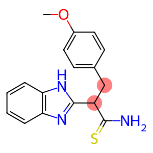 2-(1H-1,3-Benzodiazol-2-yl)-3-(4-methoxyphenyl)propanethioamide