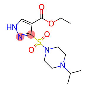 Ethyl3-[(4-isopropylpiperazin-1-yl)sulfonyl]-1H-pyrazole-4-carboxylate