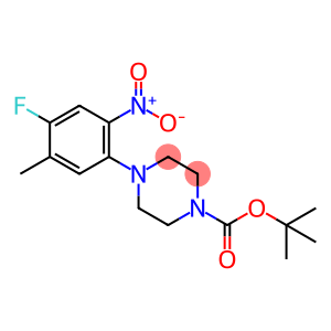 1-Piperazinecarboxylic acid, 4-(4-fluoro-5-methyl-2-nitrophenyl)-, 1,1-dimethylethyl ester