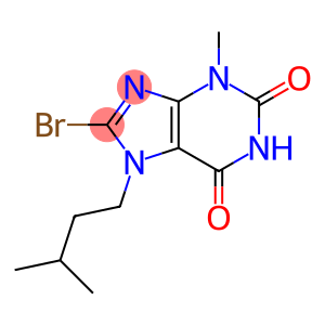 1H-Purine-2,6-dione, 8-bromo-3,7-dihydro-3-methyl-7-(3-methylbutyl)-
