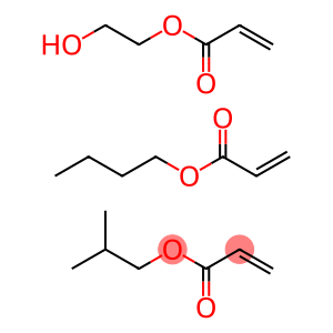 2-Propenoic acid, butyl ester polymer with 2-hydroxyethyl 2-propenoate and 2-methylpropyl 2-propenoate