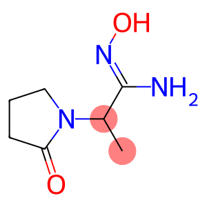 1-Pyrrolidineethanimidamide,N-hydroxy-alpha-methyl-2-oxo-(9CI)