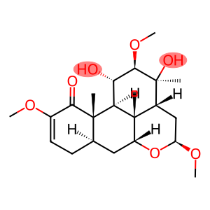 18-Norpicras-2-en-1-one, 11,13-dihydroxy-2,12,16-trimethoxy-, (11α,12β,16β)- (9CI)