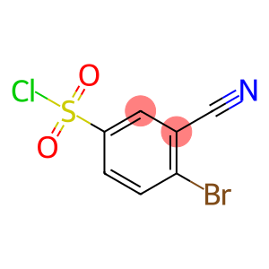 Benzenesulfonyl chloride, 4-bromo-3-cyano-