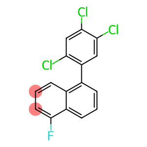 1-Fluoro-5-(2,4,5-trichlorophenyl)naphthalene