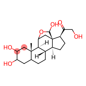 Pregnan-20-one, 11,18-epoxy-2,3,18,21-tetrahydroxy-, (2α,3α,5α,11β,17α)- (9CI)