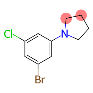 1-(3-Bromo-5-chlorophenyl)pyrrolidine