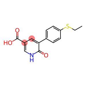 3-Pyridinecarboxylic acid, 5-[4-(ethylthio)phenyl]-1,6-dihydro-6-oxo-
